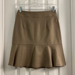 Banana Republic Dark Beige Mini Skirt 0P